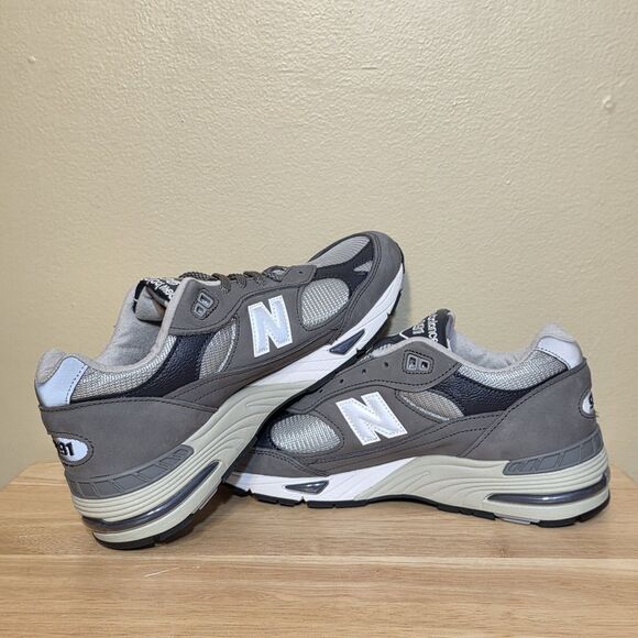 New Balance 991 Made in UK Castlerock Grey Navy M991GNS Men\'s Size 9 MIUK main image 5